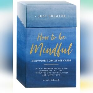 Mindfulness Challenge Cards in Blue